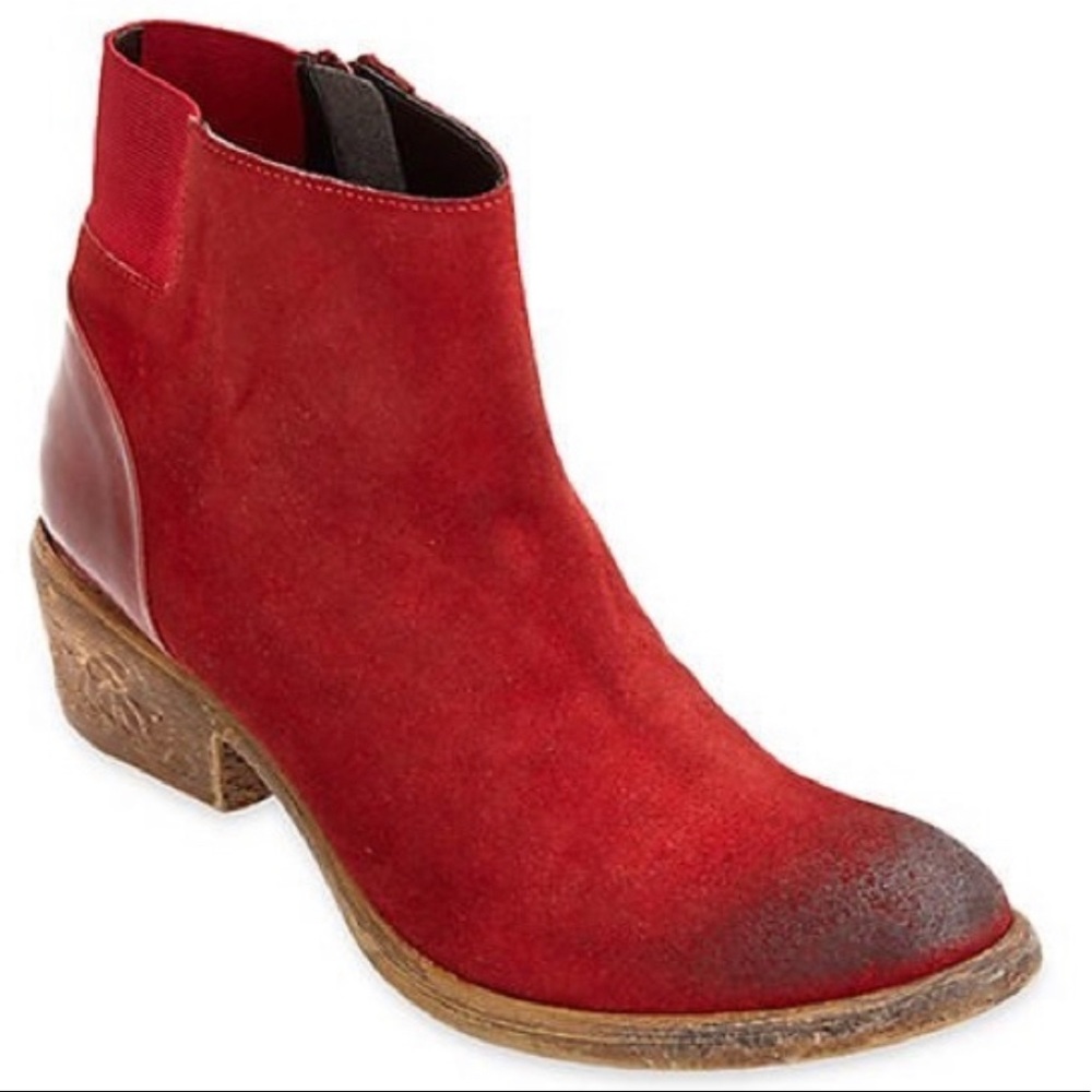 Coconut by Matisse Red Distressed Bootie Boots